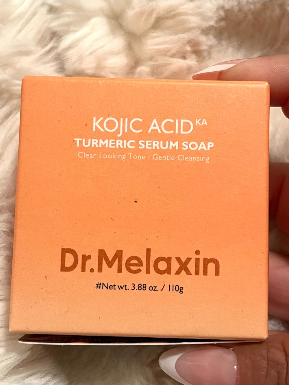 Dr. Melaxin Kojic Acid Turmeric Serum Soap - Peach Orange